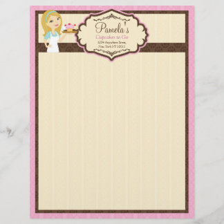Blonde Baker Cupcake D12 Letterhead 2