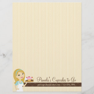 Blonde Baker Cupcake D12 Letterhead 8