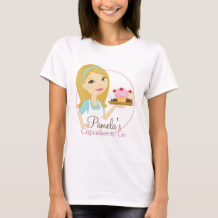 Blonde Baker Cupcake D12 T-Shirt Design 1