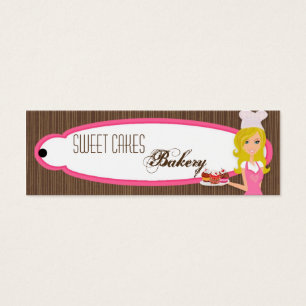 Blonde Baker on Pink Cup Product Hang Tag Label