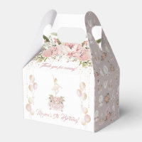 Blonde ballerina blush pink ballet birthday party