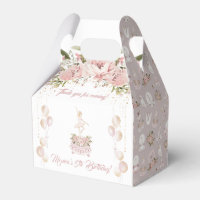 Blonde ballerina blush pink ballet birthday party