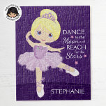 Blonde Ballerina Jigsaw Puzzle<br><div class="desc">Personalise Multicultural Ballerina puzzle. Please check out more of my personalised Ballerina gifts.</div>