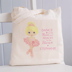 Blonde Ballerina Personalised Tote Bag