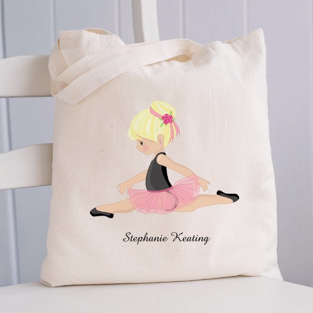 Blonde Ballerina Personalised Tote Bag (Creator Uploaded)