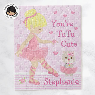 Blonde Ballerina Tutu Cute Jigsaw Puzzle