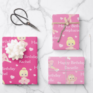 Blonde Ballerina Wrapping Paper Sheets