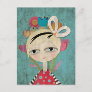 Blonde Blue Eyes Postcard