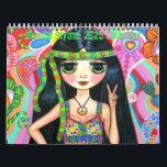 Blonde Blythe Big Eye Mermaids Hippie Girls Cute  Calendar<br><div class="desc">Lovingly created from original art by Blonde Blythe. Visit her website: www.blondeblythe.com</div>