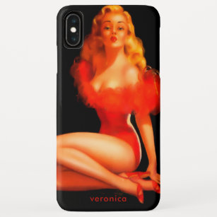 Blonde Bombshell Glamourous Vintage Pin Up Girl Case-Mate iPhone Case