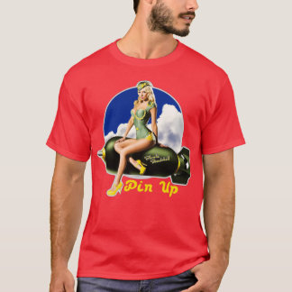 Blonde Bombshell Pin Up Rockabilly design 1 T-Shirt