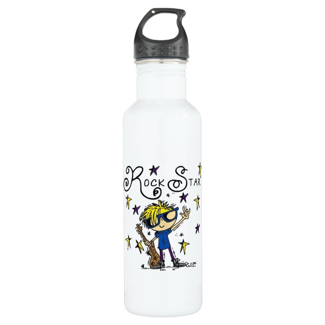 Blonde Boy Rock Star 710 Ml Water Bottle (Front)