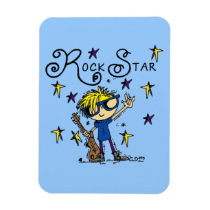 Blonde Boy Rock Star Magnet