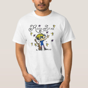 Blonde Boy Rock Star T-Shirt