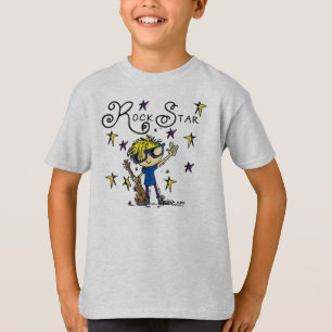 Blonde Boy Rock Star T-Shirt