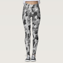 Blonde & Broke - Grey Black Camouflage Leggings