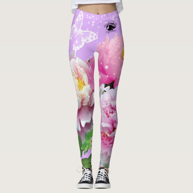 Blonde & Broke - Patterned Leggings - Black Logo (Front)