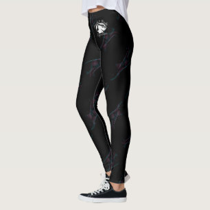 Blonde & Broke - Patterned Leggings - White Logo