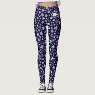 Blonde & Broke - Patterned Leggings - White Logo