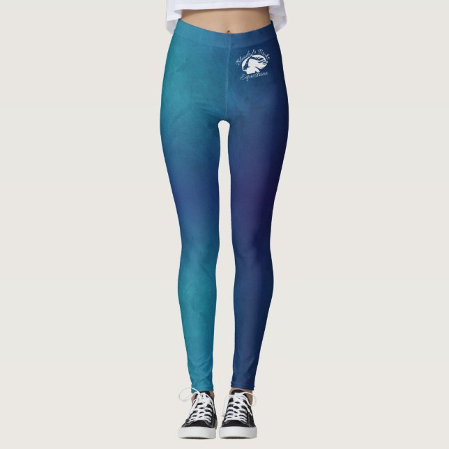 Blonde & Broke - Patterned Leggings - White Logo (Front)