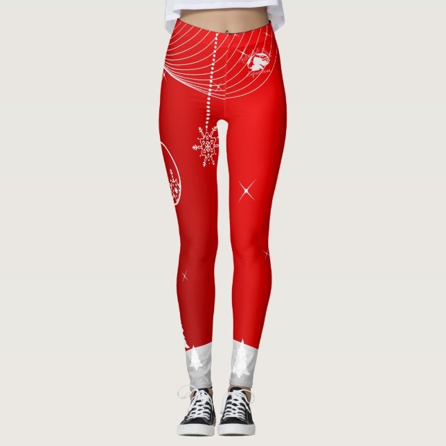 Blonde & Broke - Patterned Leggings - White Logo (Front)
