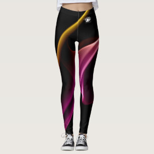 Blonde & Broke - Patterned Leggings - White Logo