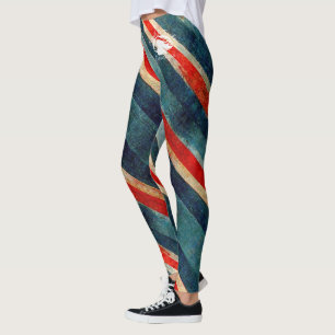 Blonde & Broke - Patterned Leggings - White Logo
