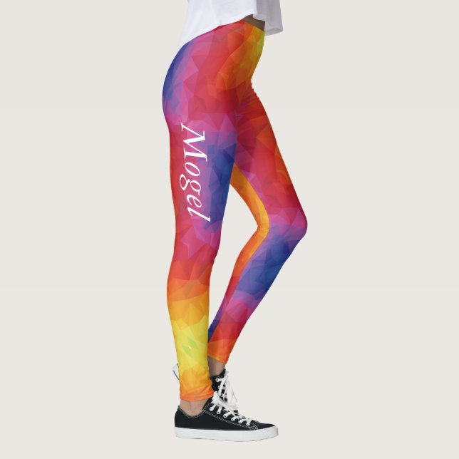 Blonde & Broke - Patterned Leggings - White Logo (Right)