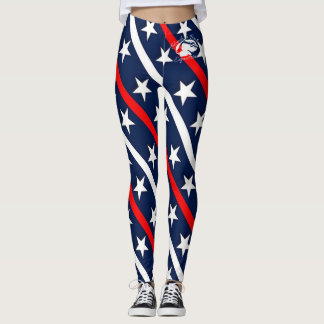 Blonde & Broke - Patterned Leggings - White Logo