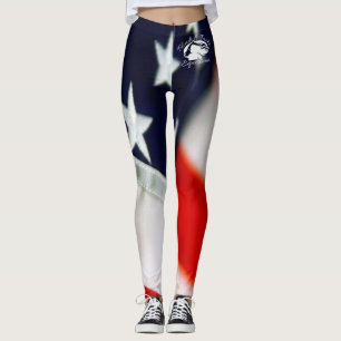 Blonde & Broke - Patterned Leggings - White Logo
