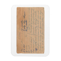 Blonde Brownies vintage recipe card magnet