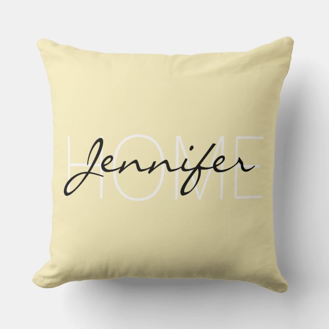 Blonde colour home monogram cushion (Front)
