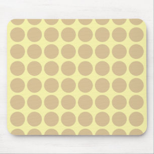 Blonde Cream Neutral Dots Mouse Mat