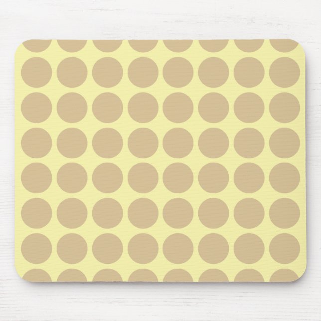 Blonde Cream Neutral Dots Mouse Mat (Front)
