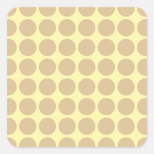 Blonde Cream Neutral Dots Square Sticker
