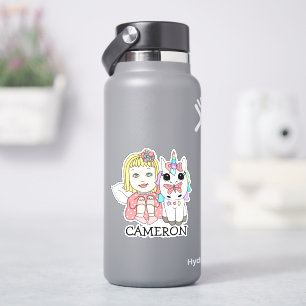 Blonde Fairy and Unicorn Personalised Name
