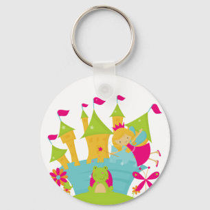 Blonde Fairy Princess Key Ring