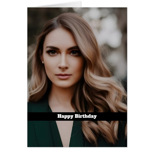 Blonde Fantasy Woman Birthday (Front)