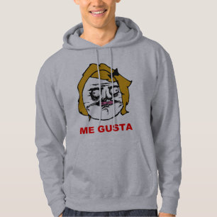 Blonde Female Me Gusta Comic Rage Face Meme Hoodie