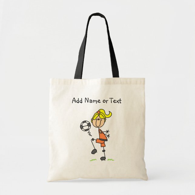 Blonde Female Soccer Player  Bag (Front)