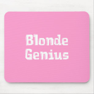 Blonde Genius Gifts Mouse Mat