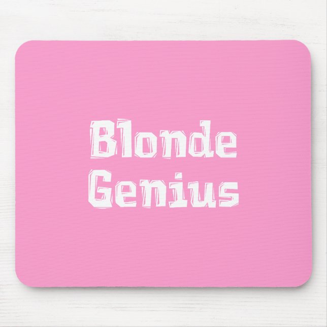 Blonde Genius Gifts Mouse Mat (Front)