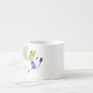 Blonde Girl Gymnast Espresso Cup
