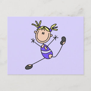 Blonde Girl Gymnast Tshirts and Gifts Postcard
