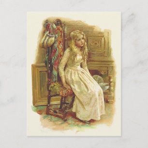 Blonde Girl in Curiosity Shop Postcard