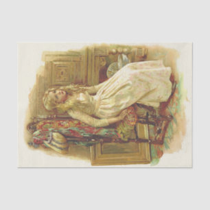 Blonde Girl in Curiosity Shop Tissue Paper
