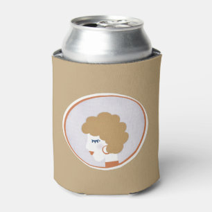 Blonde Girl in the Mirror Can Cooler