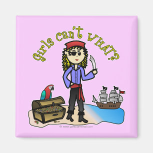 Blonde Girl Pirate Magnet