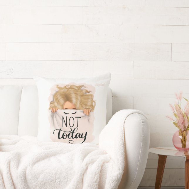 Blonde Girl Power Design for Confident Young Girls Cushion (Couch)