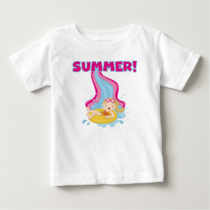 Blonde Girl Summer Baby T-Shirt